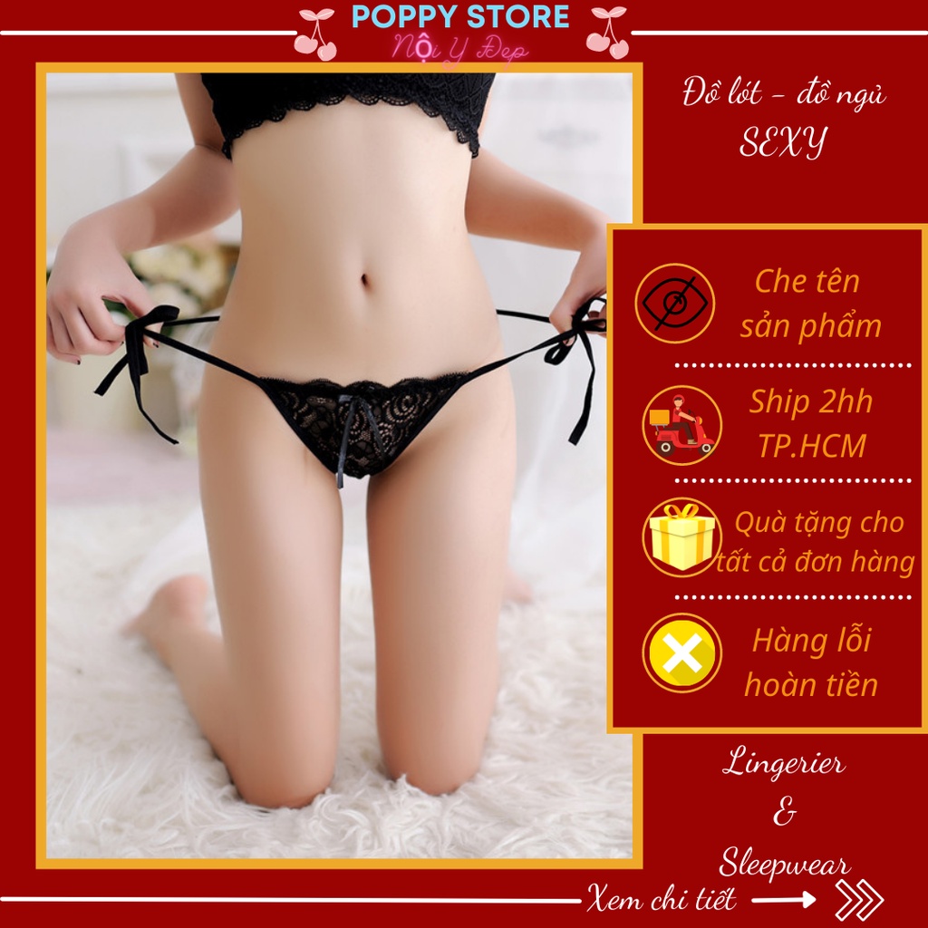 Quần lót cột dây - quần chip lọt khe nữ siêu sexy - quần xì gợi cảm freesize nhiều màu sắc, vải ren mềm mịn, thoáng mát.