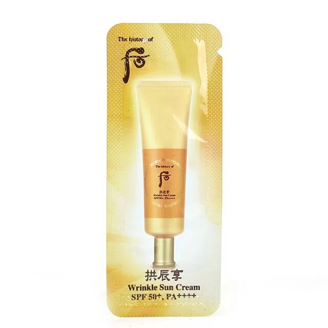 5 Kem chống nắng cải thiện nếp nhăn The History of Whoo Gongjinhyang Wrinkle Sun Cream 1ml