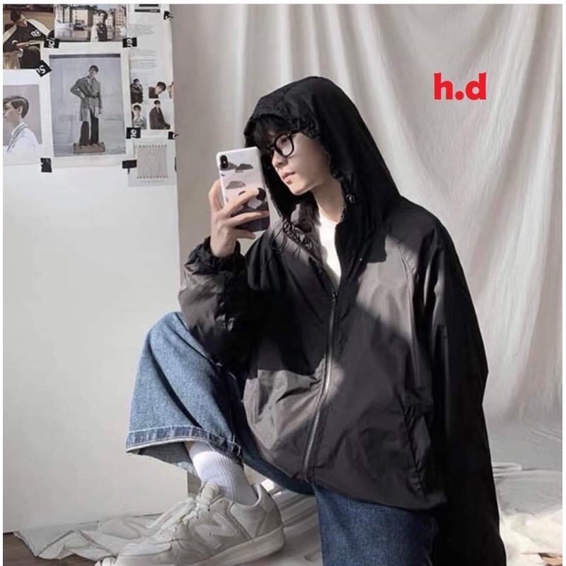 áo khoác gió dù trơn 1 lớp màu trắng, áo khoác gió nhẹ màu trắng | BigBuy360 - bigbuy360.vn