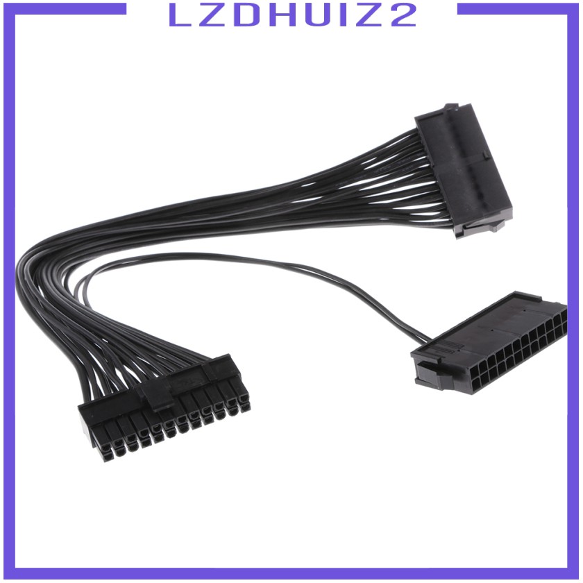 Dây Cáp Nối Dài Nguồn Điện Đồng Bộ Les Fleurs ATX 24 Pin PSU Kép