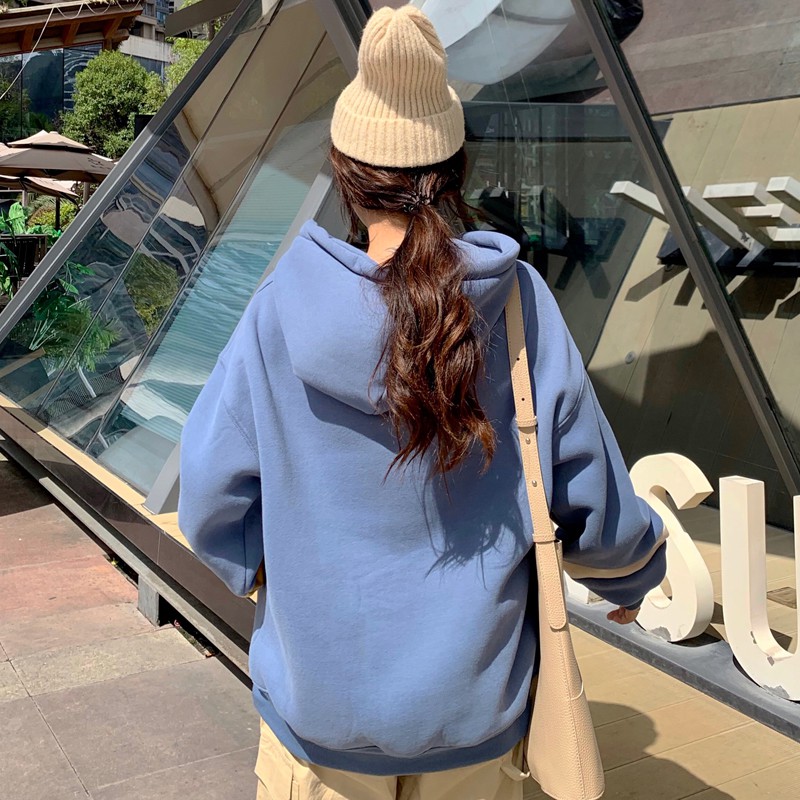 Áo hoodie tay dài kiểu dáng trẻ trung năng động cho nữ | BigBuy360 - bigbuy360.vn