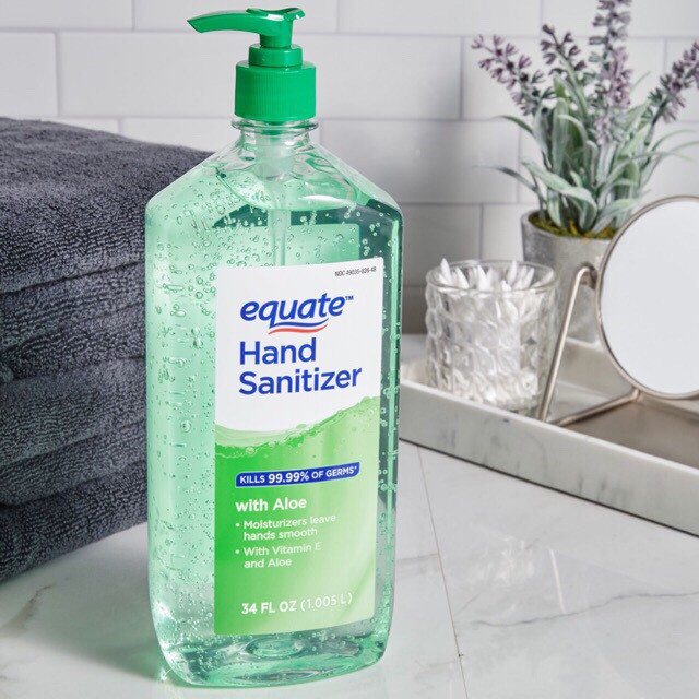 Gel rửa tay khô diệt khuẩn Equate Hand Sanitizer 1L hàng xách tay Mỹ (USA)