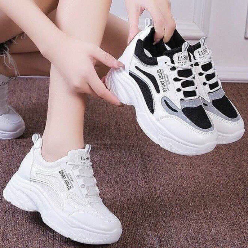 GIÀY THỂ THAO NỮ ĐỘN ĐẾ SPORT THỜI TRANG CÁ TÍNH