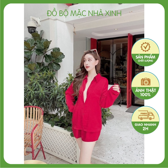 Set sơ mi quần đùi đi biển , đi chơi , dạo phố xinh sang