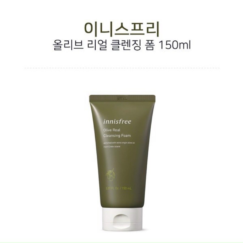 Sữa rửa mặt dưỡng ẩm sâu Innisfree Olive Real Cleansing Foam