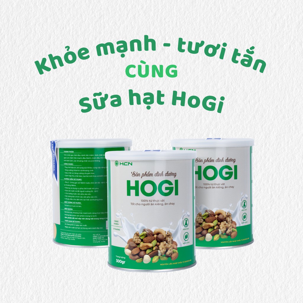 Sữa hạt dinh dưỡng cho người giảm cân Hogi 300g kiểm soát cân nặng SB02