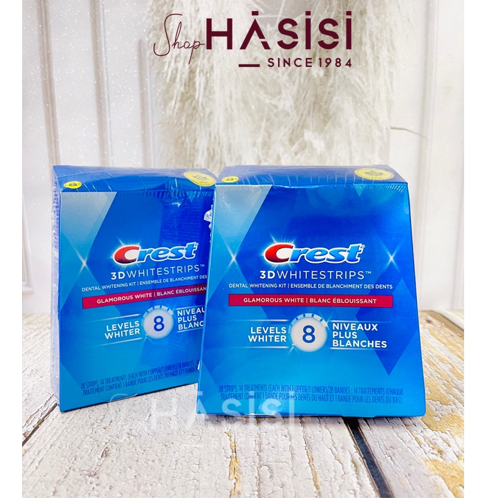 Miếng Dán Răng CREST - 3D Whitestrips Dental Whitening Kit 28 Strips: 14 Treatments (28 miếng 14 cặp)