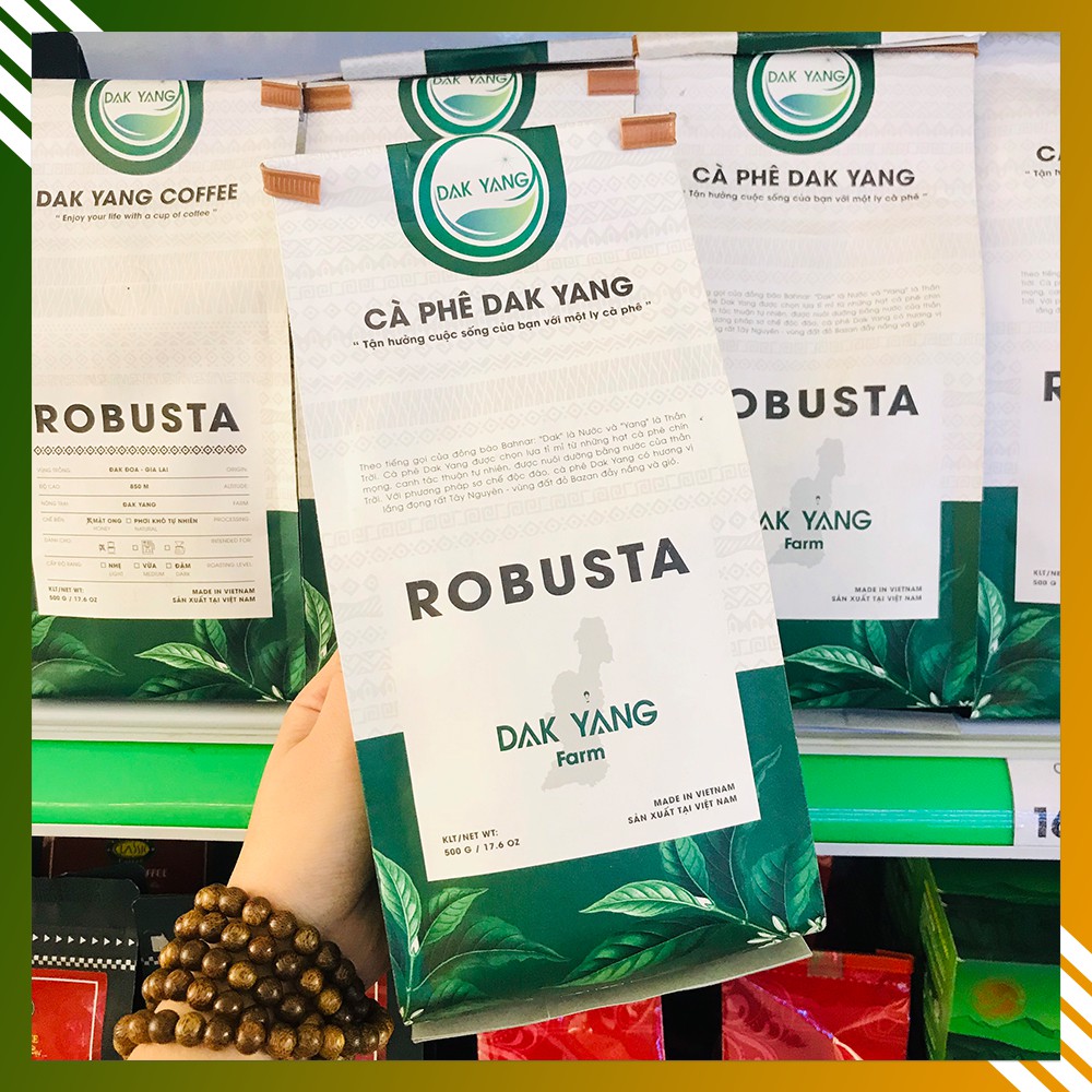 500gr Cà phê BỘT Robusta DAK YANG gu đậm phái mạnh