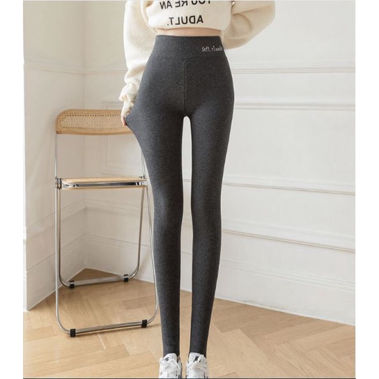 Quần Legging Cạp Cao Lót Nỉ Lông Siêu Ấm