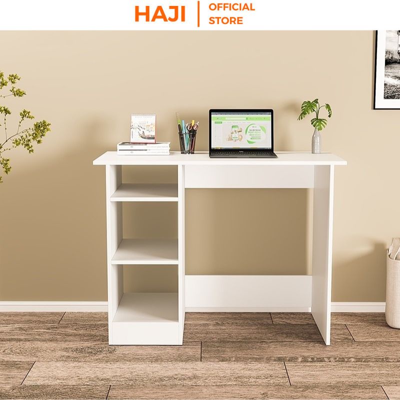 Bàn máy tính kết hợp kệ đa tầng giúp lưu trữ vật dụng HAJI A228