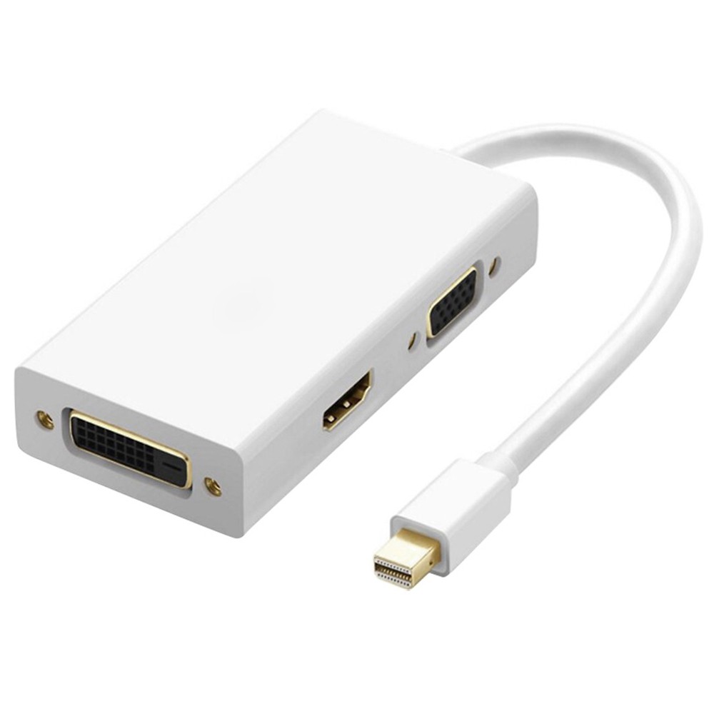 Cáp chuyển Mini Displayport ra HDMi/ VGA/ DVi - MDVT24 cho laptop Dell, Acer, Lenovo