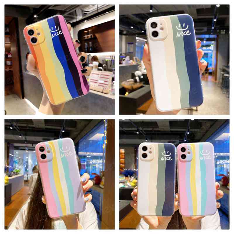 Ốp Điện Thoại TPU Mềm Chống Rơi Màu Cầu Vồng Cho Realme 9i 8i 7i 8 7 5G X7 Q3 Q2 Pro 5i 6i 5