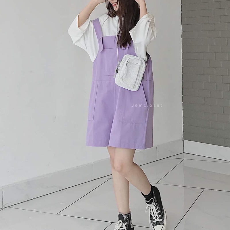 Yếm quần dáng ngố style ulzzang