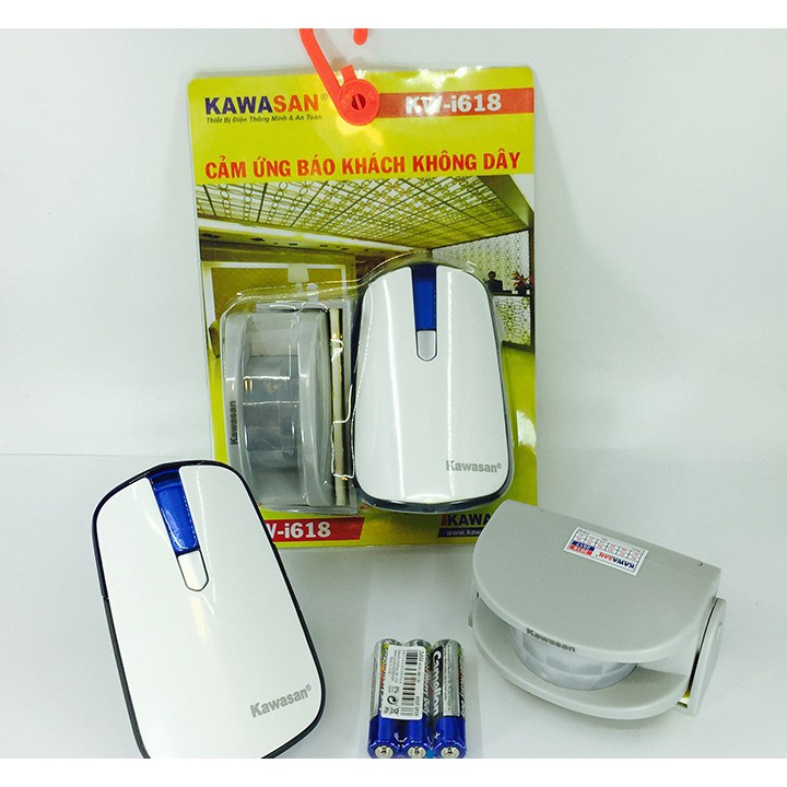Chuông báo khách không dây KAWASAN KW-i618A-R  và KW-I618A