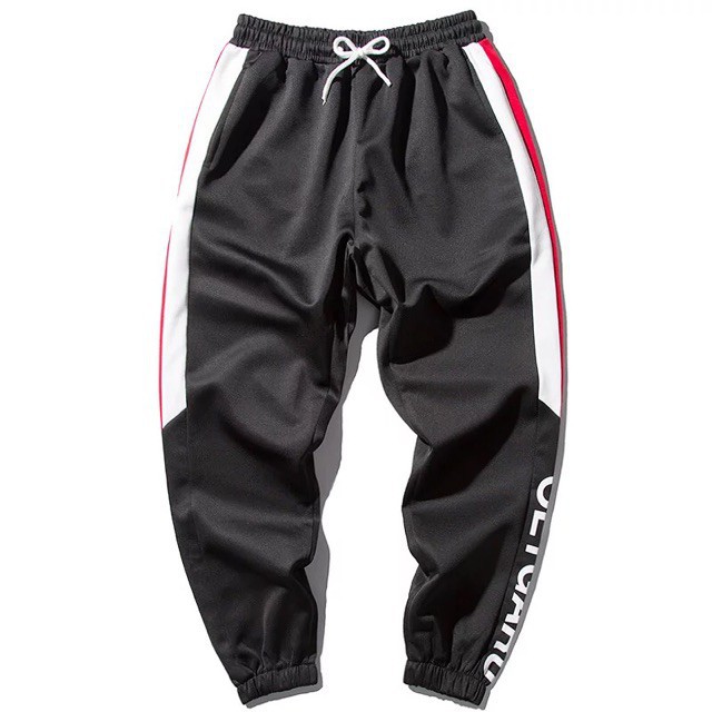 Quần jogger nỉ unisex Đen Chữ Dưới nam nữ phong cách việt bao đẹp