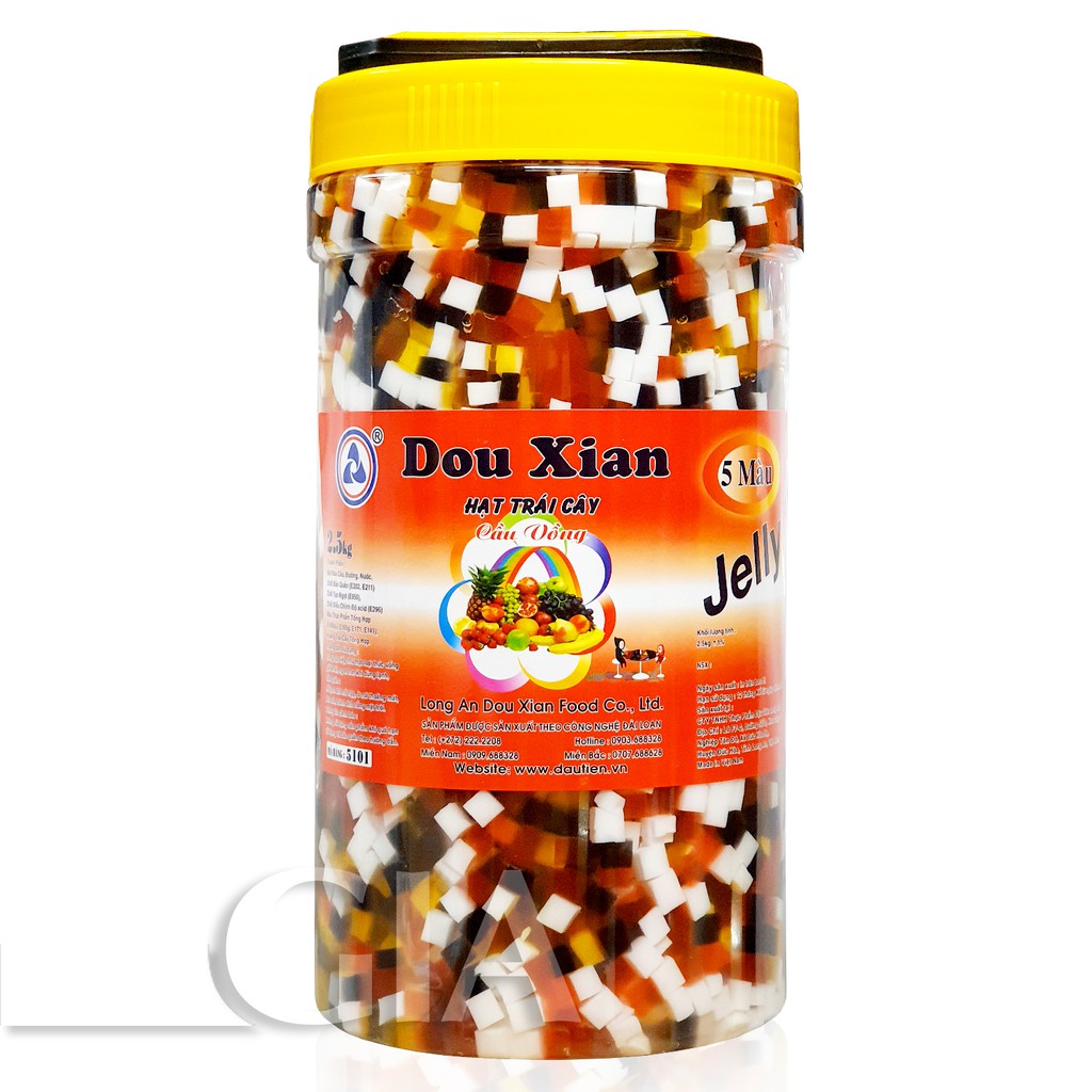 Thạch trái cây Hàng Huy  đủ loại hộp 2.5kg - Gia store