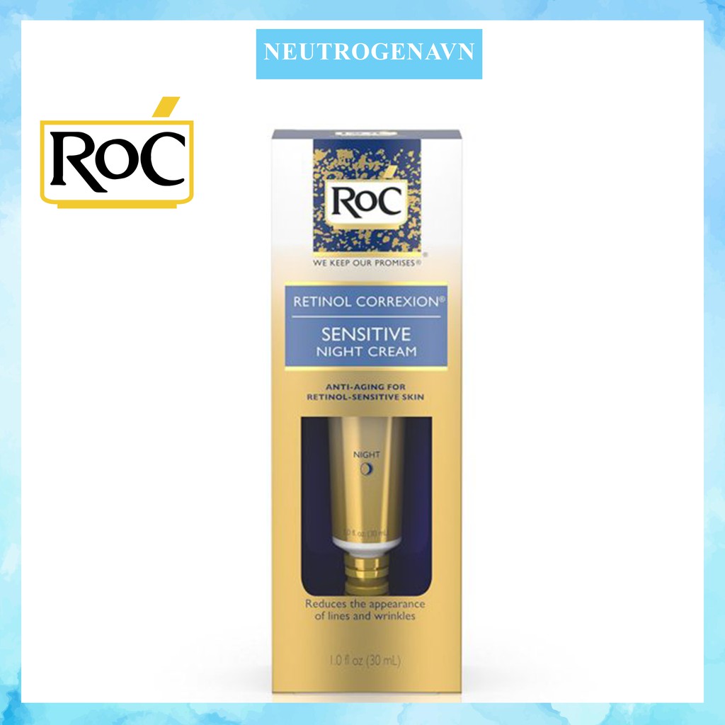 roc retinol correxion sensitive night cream 30ml