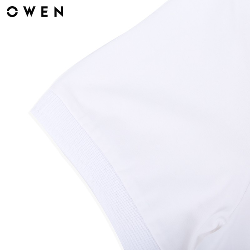 Áo polo ngắn tay nam Owen dáng Bodyfit màu trắng - APV22342 | BigBuy360 - bigbuy360.vn