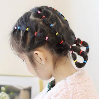 Túi 1000 dây thun cột tóc cao su co giãn thời trang Hàn Quốc cho bé gái