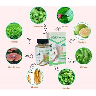 [Chính hãng] THẢO MỘC GIẢM CÂN QUEEN AGAIN 30 NGÀY