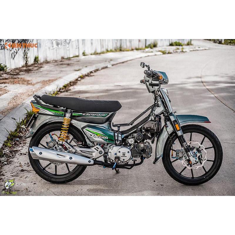 Tem trang trí xe máy SUPER DREAM 2010, TEM 3 LỚP ( MÀU XANH )