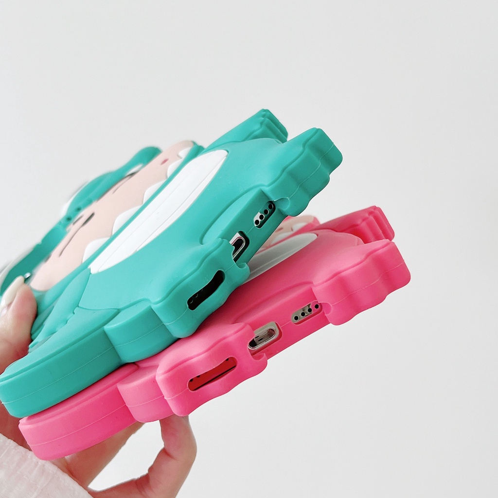 Ốp Điện Thoại Silicon In Hình Cá Sấu 3d Cho iphone 11 12 13 14 15 pro max xr x xs plus max