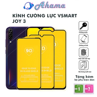Kính Cường Lực Vsmart Joy 3 full màn siêu bền chống trầy xước rơi vỡ tặng kèm khăn lau màn hình
