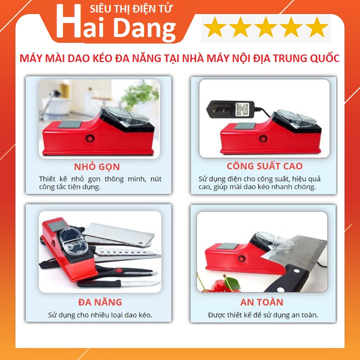 Máy Mài Dao Kéo, Máy Mài Dao Kéo Siêu Nhanh Siêu Bén Dùng Bằng Điện Đa Năng Gọn Nhẹ Dễ Sử Dụng Cho Gia Đình