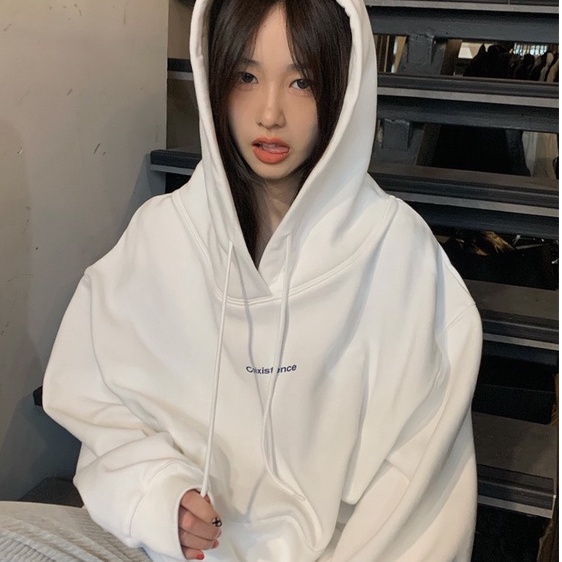 Áo Khoác Hoodie Nỉ Có Mũ Form Rộng COÉXISTENCE Unisex Nam Nữ Ulzzang