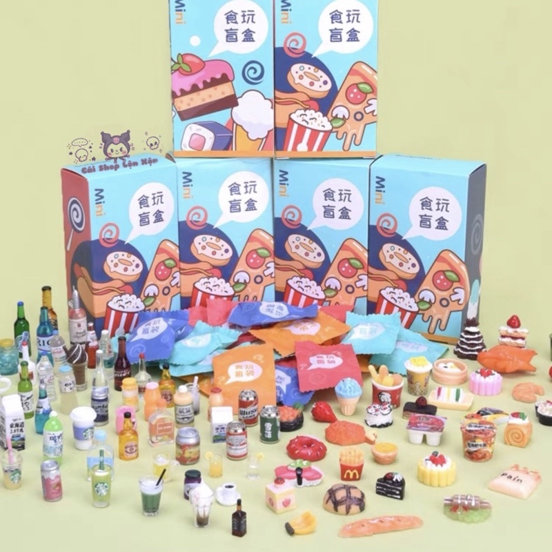 Blind Packs Mô Hình Đồ Ăn Mini