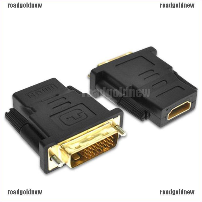 Rnvn HDMI-compatible To DVI 24+1 Gold Female To Male Connector Adapter 1080P HDTV Rnvv