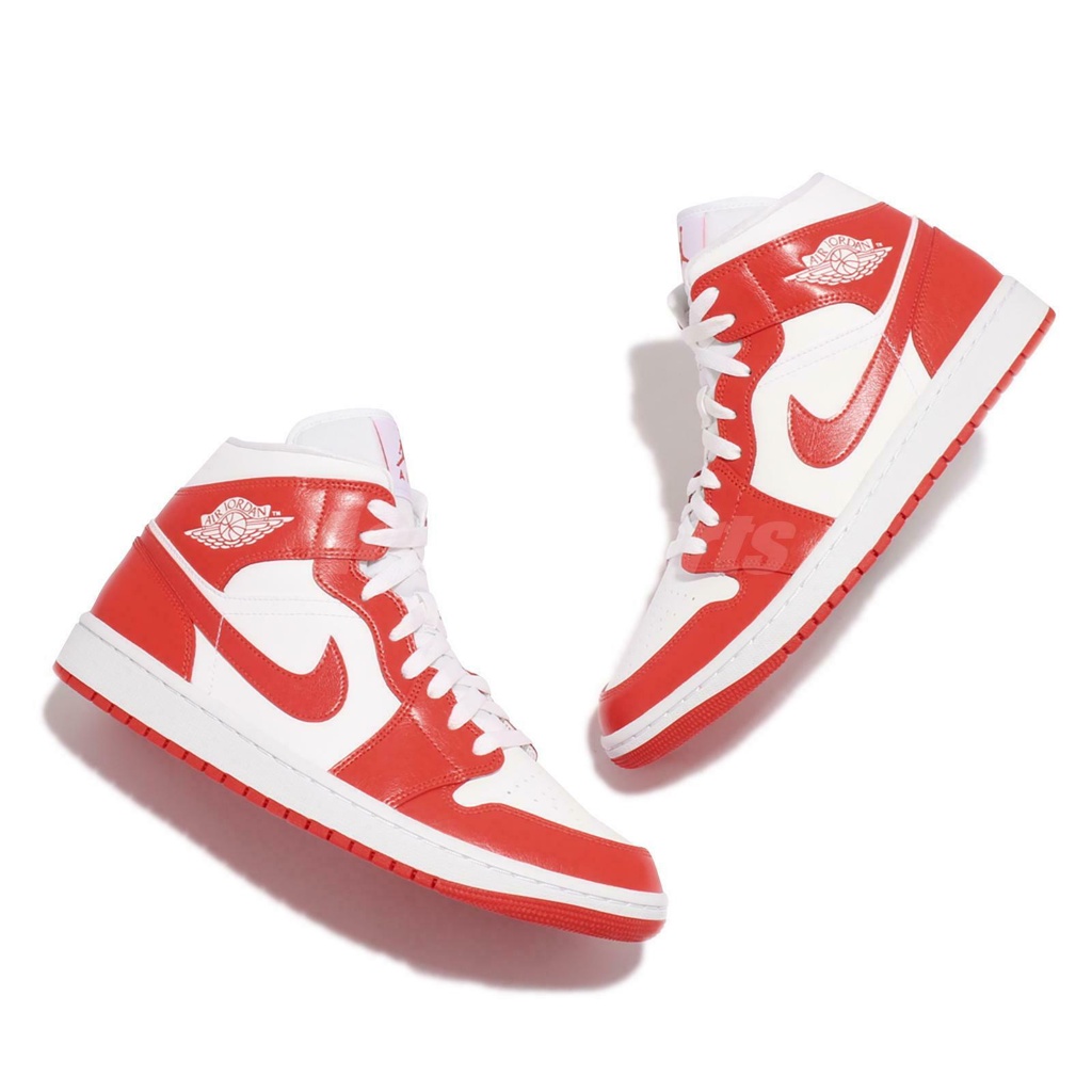 Giày Jordan 1 Mid - BQ6472 116 - Trắng cam