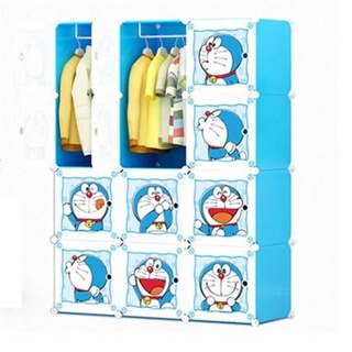 Tủ nhựa ghép,tủ quần áo,tủ nhựa đựng quần áo đa năng 12 Ô DOREMON