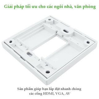 Mặt âm tường hdmi-vga-av cao cấp ugreen 20316 chính hãng hàng chính hãng.