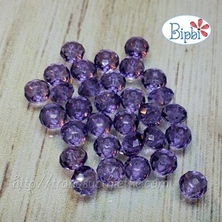 10 viên pha lê Tiệp bán cam 8mm tím (tanzanite)