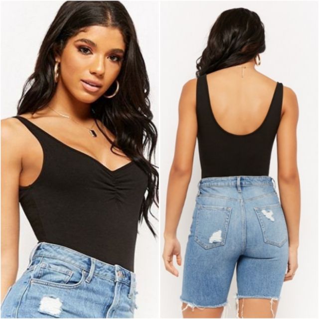 Bodysuit f21 xuất dư vnxk áo liền thân