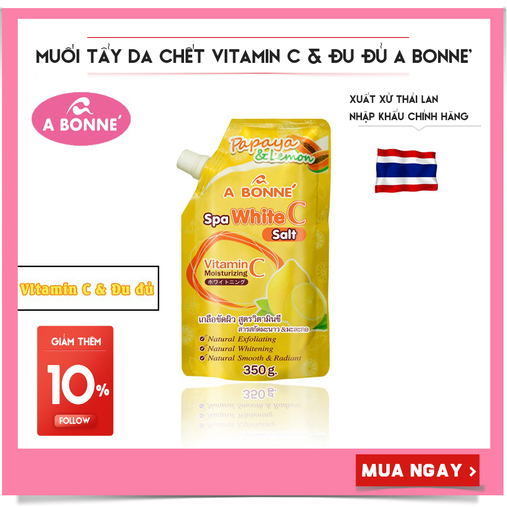 Muối Tẩy Da Chết Spa A Bonne' Thái Lan 350g (Có Vòi)