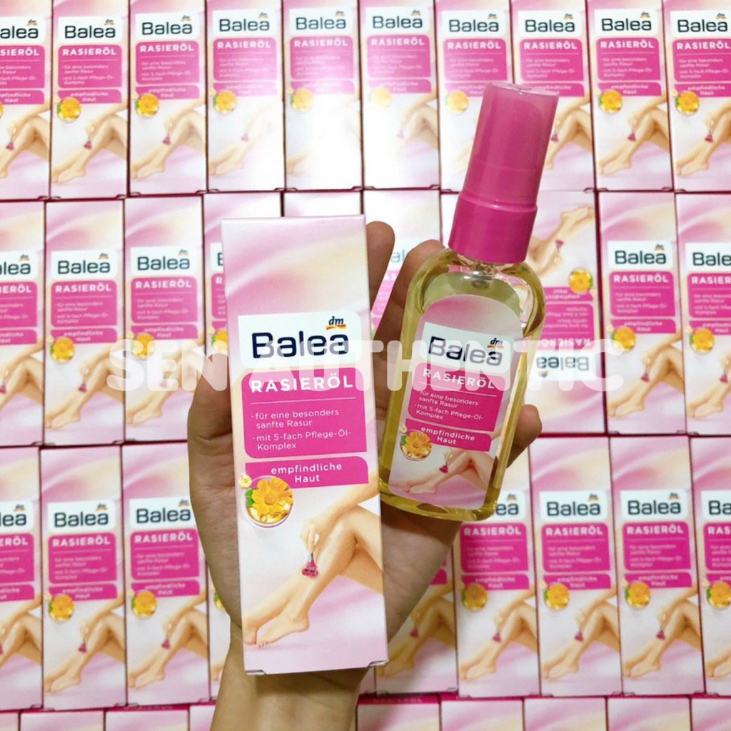 Tinh dầu cạo lông hoa cúc Balea Rasierol dùng cho vùng da dưới cánh tay, chân và cả vùng bikini, 75ml