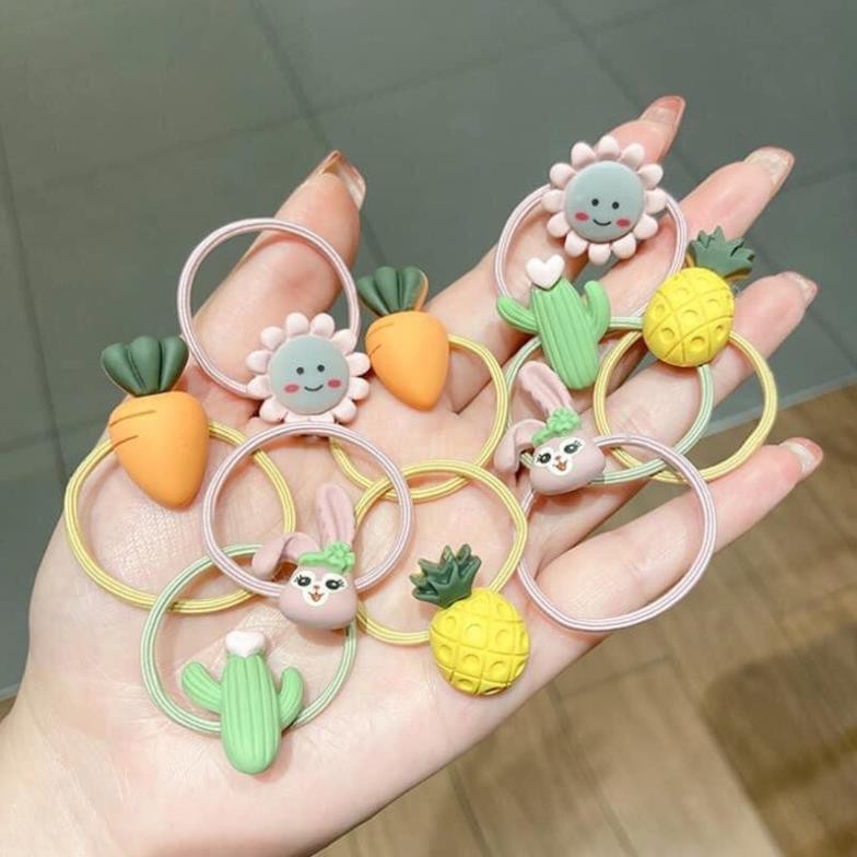 Vỉ 10 dây chun buộc tóc cute