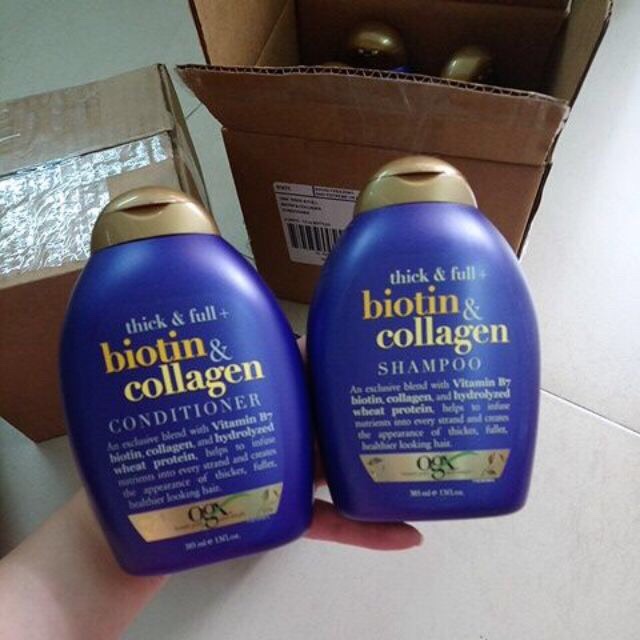 Dầu xả Biotin &amp; Collagen OGX 385ml