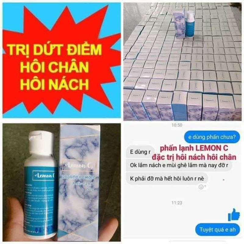 Phấn Lạnh Lemon C❤Hết Hôi Nách, Hôi Chân❤Ngăn Mồ Hôi | BigBuy360 - bigbuy360.vn