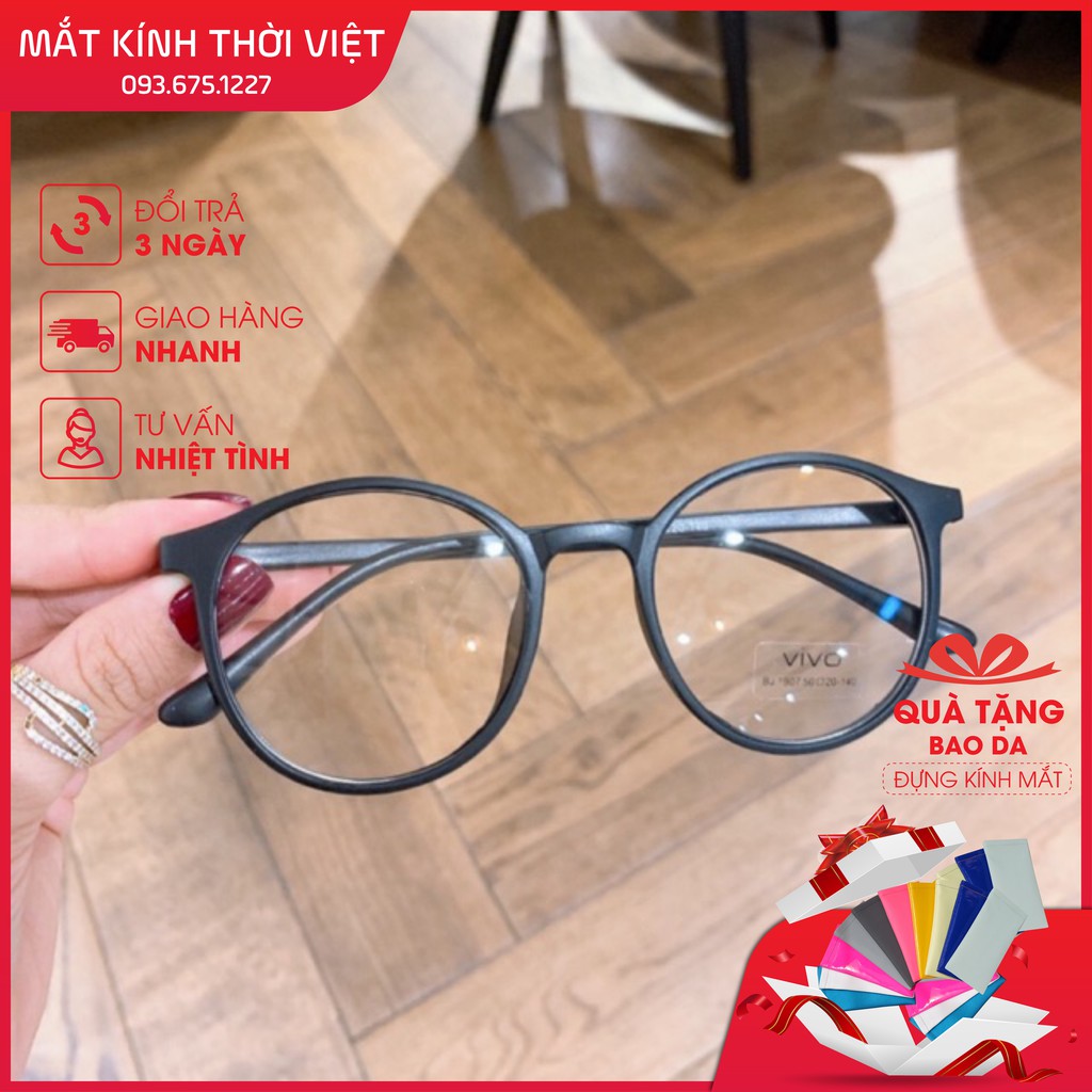 Kính giả cận tròn thời trang - Phụ kiện cao cấp - Mắt Kính Thời Việt