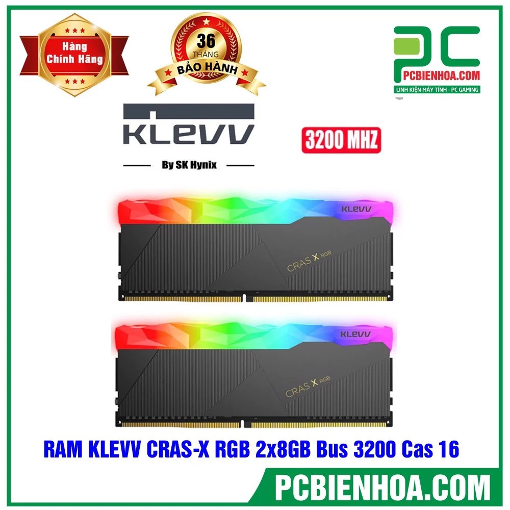 KLEVV CRAS-X RGB 2x8GB Bus 3200 Cas 16