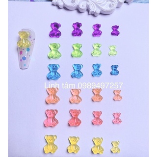 charm gấu kute trang trí móng đủ size
