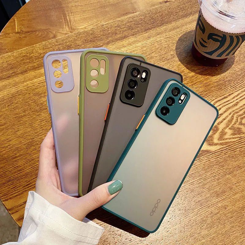 Ốp Điện Thoại Cứng Nhám Có Khung Bảo Vệ Camera Chống Rơi Dành Cho Oppo Reno 6z 6 Reno6 Z 5g Reno5