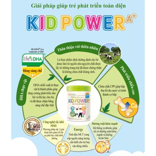 Sữa Bột Lotte Kid A+ 760g