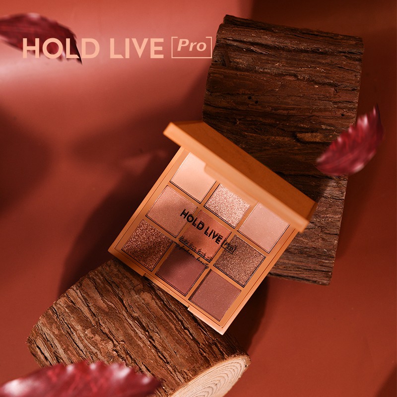 Bảng phấn mắt HOLDLIVE 9 màu mịn như nhung lâu trôi kháng nước | BigBuy360 - bigbuy360.vn