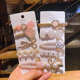 Set 5 Kẹp Tóc Đính Đá Thời Trang Nữ Tính