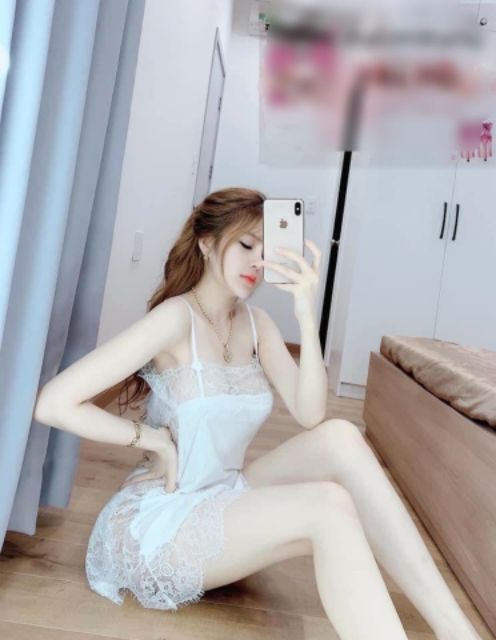 Váy dây ngủ phối ren sexy