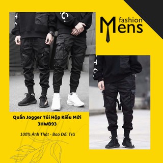 QUẦN JOGGER TÚI HỘP KIỂU MỚI - JOGGER NAM KAKI CO GIÃN CHẤT BÓNG (3HWB93)